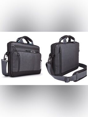 Thule Sweden TSDA-113 Straven 13 Inch Laptop Macbook Deluxe Bag Black Gray Used